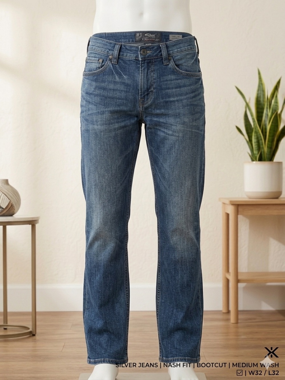 Silver Jeans Men’s Bootcut Jeans in Dark Wash
